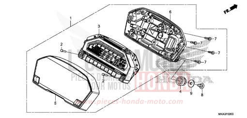 COMPTEUR NC750XDH de 2017